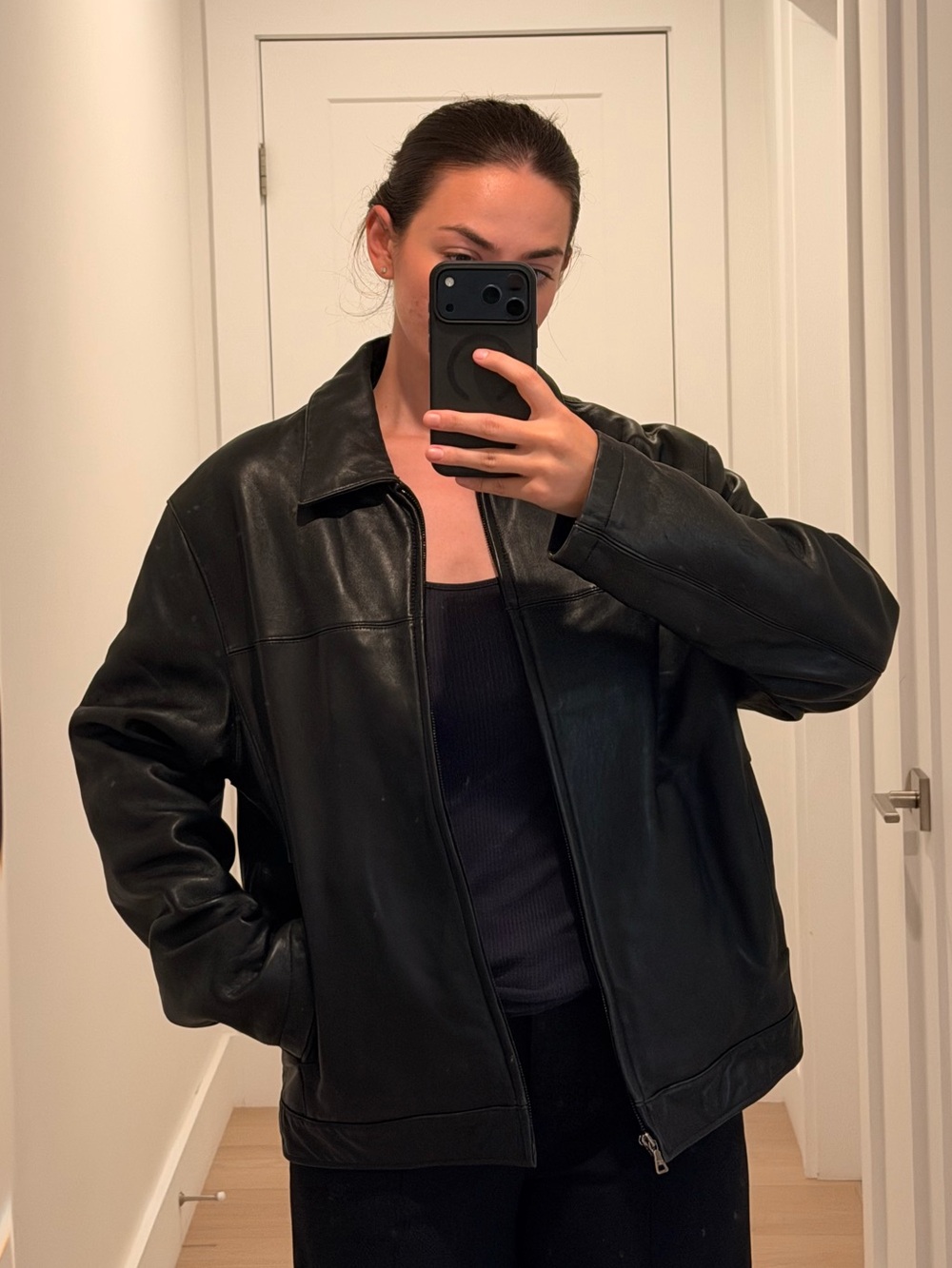 Genuine Black Leather Jacket